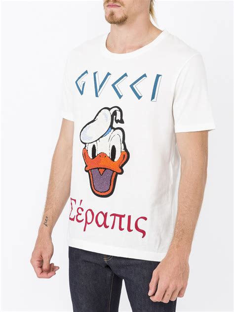 gucci donald duck t shirt white|Donald Duck Gucci sweater.